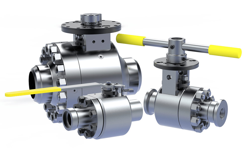 Industrial ball valves
